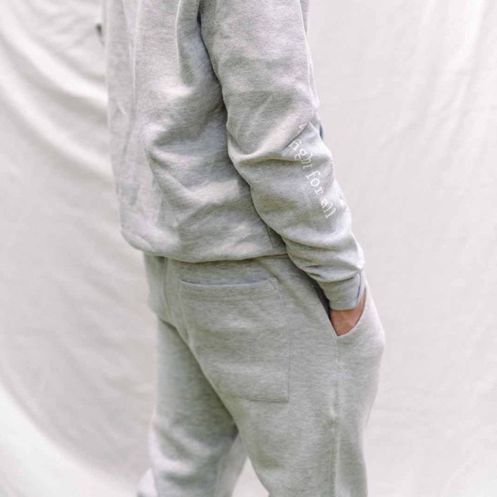 A21 'FOR THE ONE' GREY TRACKPANTS